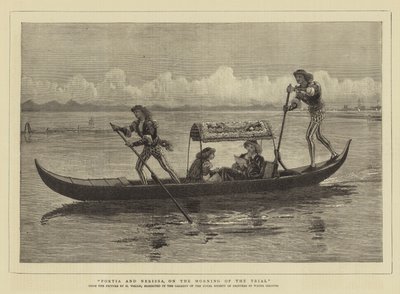 Portia和Nerissa在审判的早晨 作者 亨利沃利斯